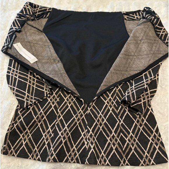 7th Avenue Design Studio NY & Co. 2-pc Blouse/Skirt Set Poly Blend Women S/M NWT - Picture 5 of 16